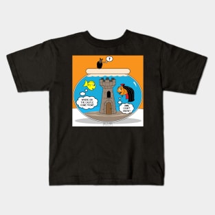 Fishbowl Halloween Castle Kids T-Shirt